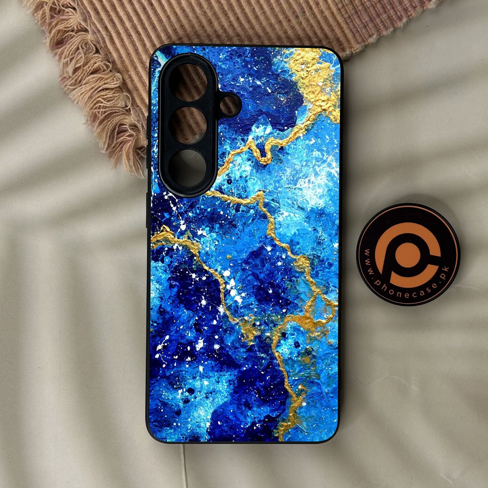 Galaxy S26 - Blue 2.0 Design 4 - Premium Metal Printed Soft Bumper Shock Proof Case