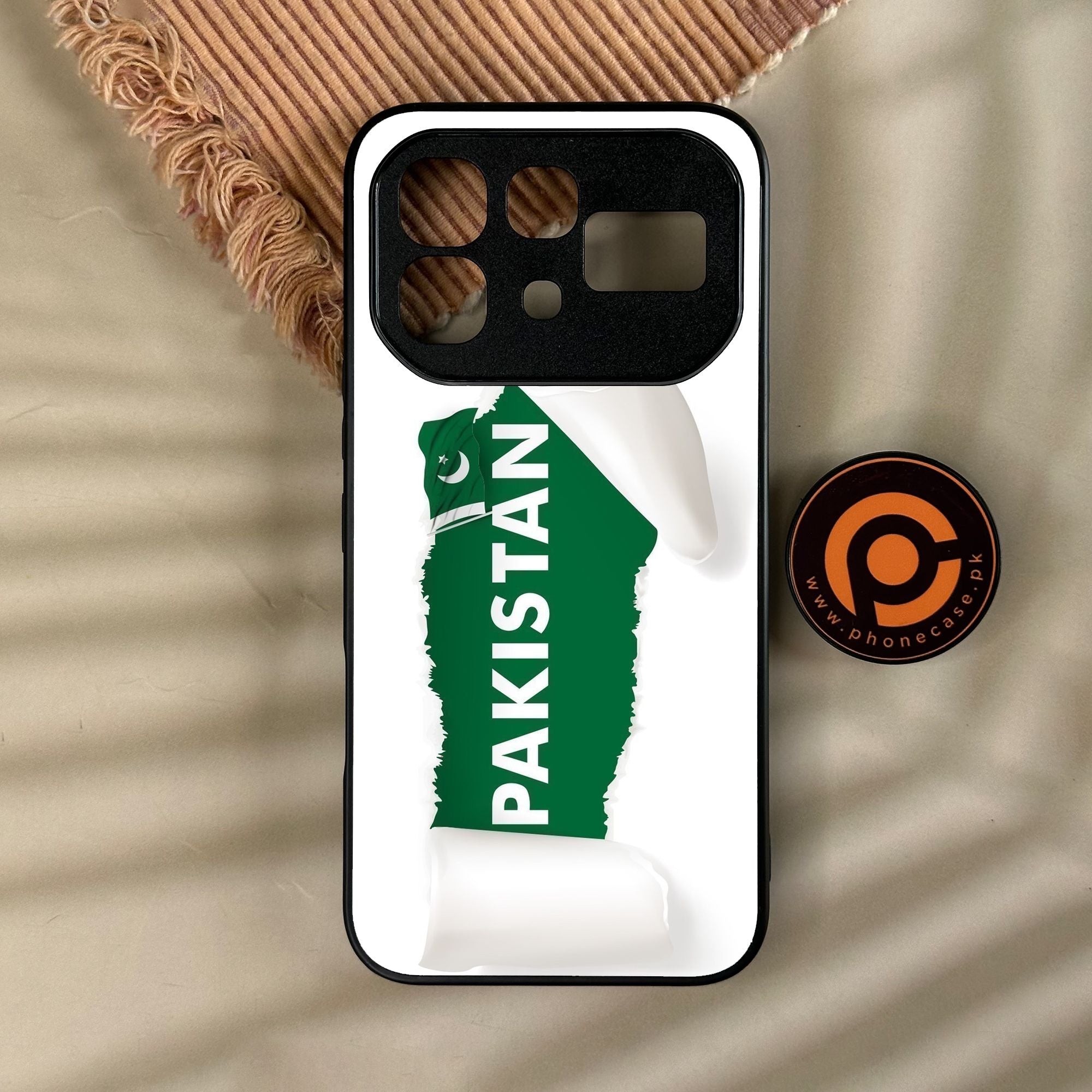 Infinix Note 60 Pro - Pakistani Flag Design 3 - Premium Metal Printed Soft Bumper Shock Proof Case