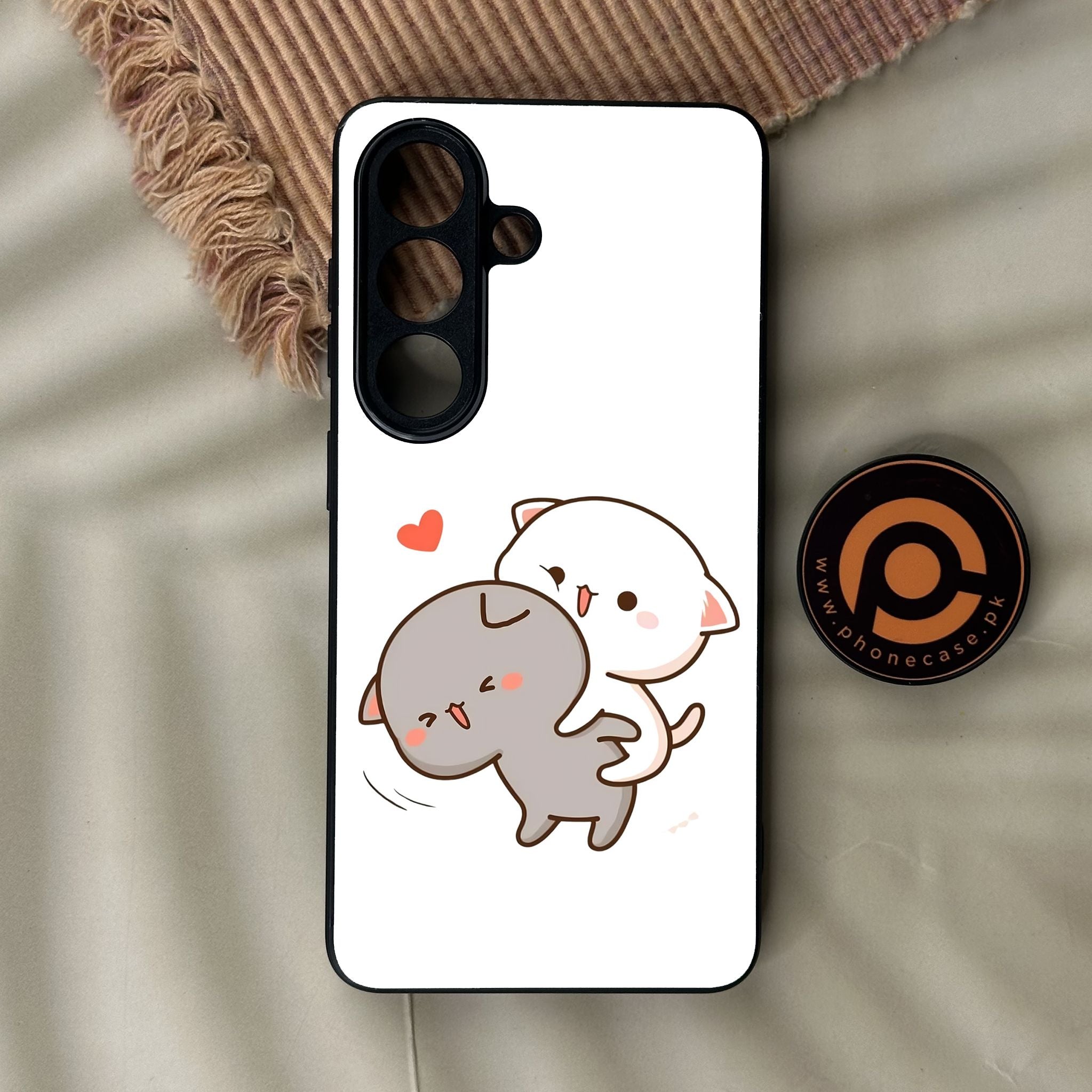 Galaxy S26 - Cute Bubu Dudu Design 4 - Premium Metal Printed Soft Bumper Shock Proof Case