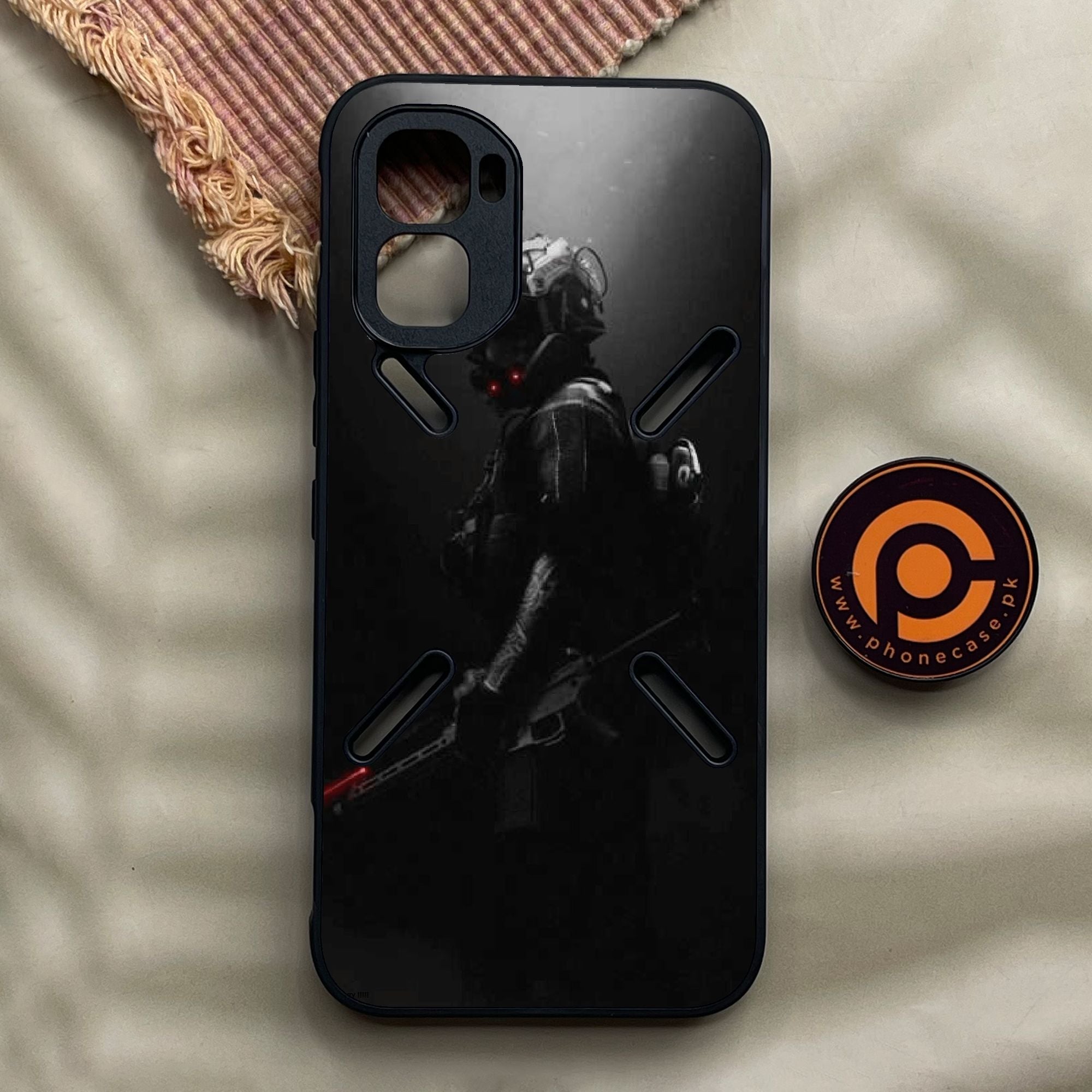 Infinix GT 50 Pro - Black Art Design 9 - Premium Metal Printed Soft Bumper Shock Proof Case