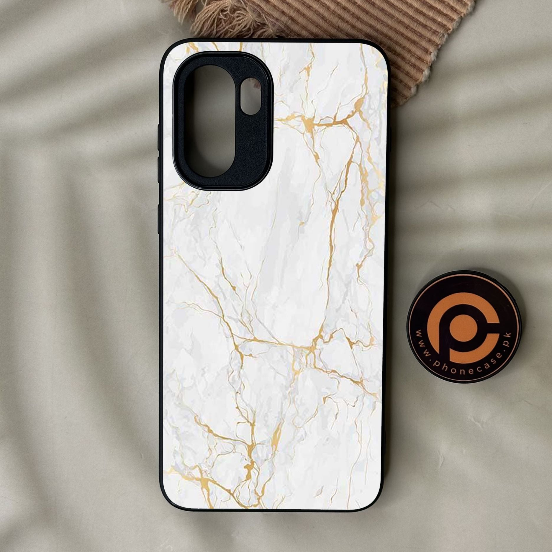 OnePlus Ace 6 - White Design 8 - Premium Metal Printed Soft Bumper Shock Proof Case