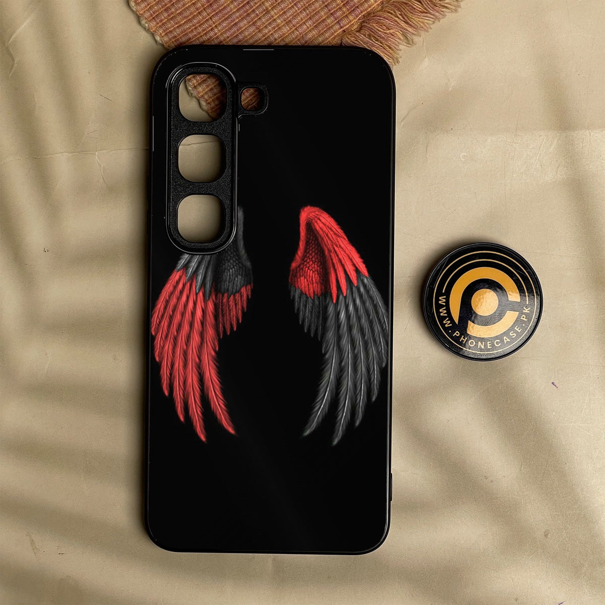 Infinix Hot 70 Pro - Angel Wings Design 7 - Premium Metal Printed Soft Bumper Shock Proof Case
