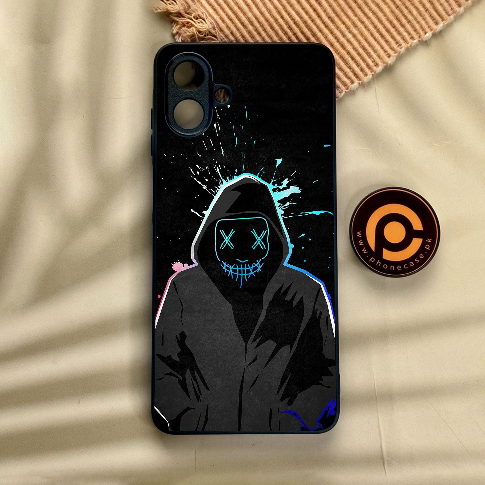 Samsung Galaxy A07 - Anonymous 2.0 Design 8 - Premium Metal Printed Soft Bumper Shock Proof Case