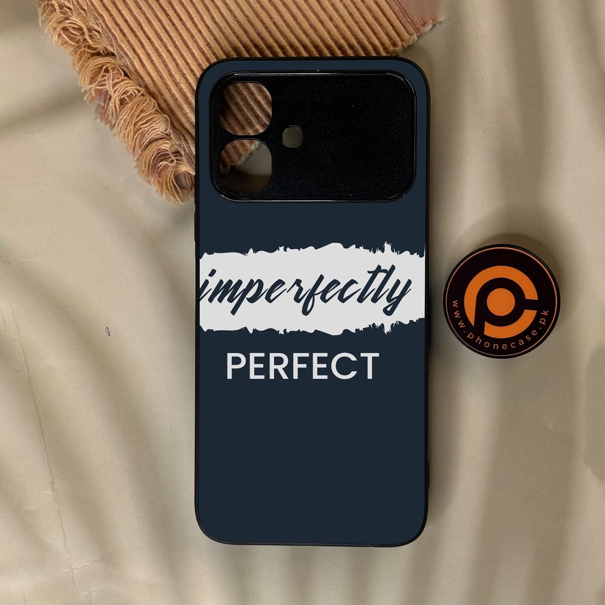 Infinix Smart 20 - Imperfectly - Premium Metal Printed Soft Bumper Shock Proof Case