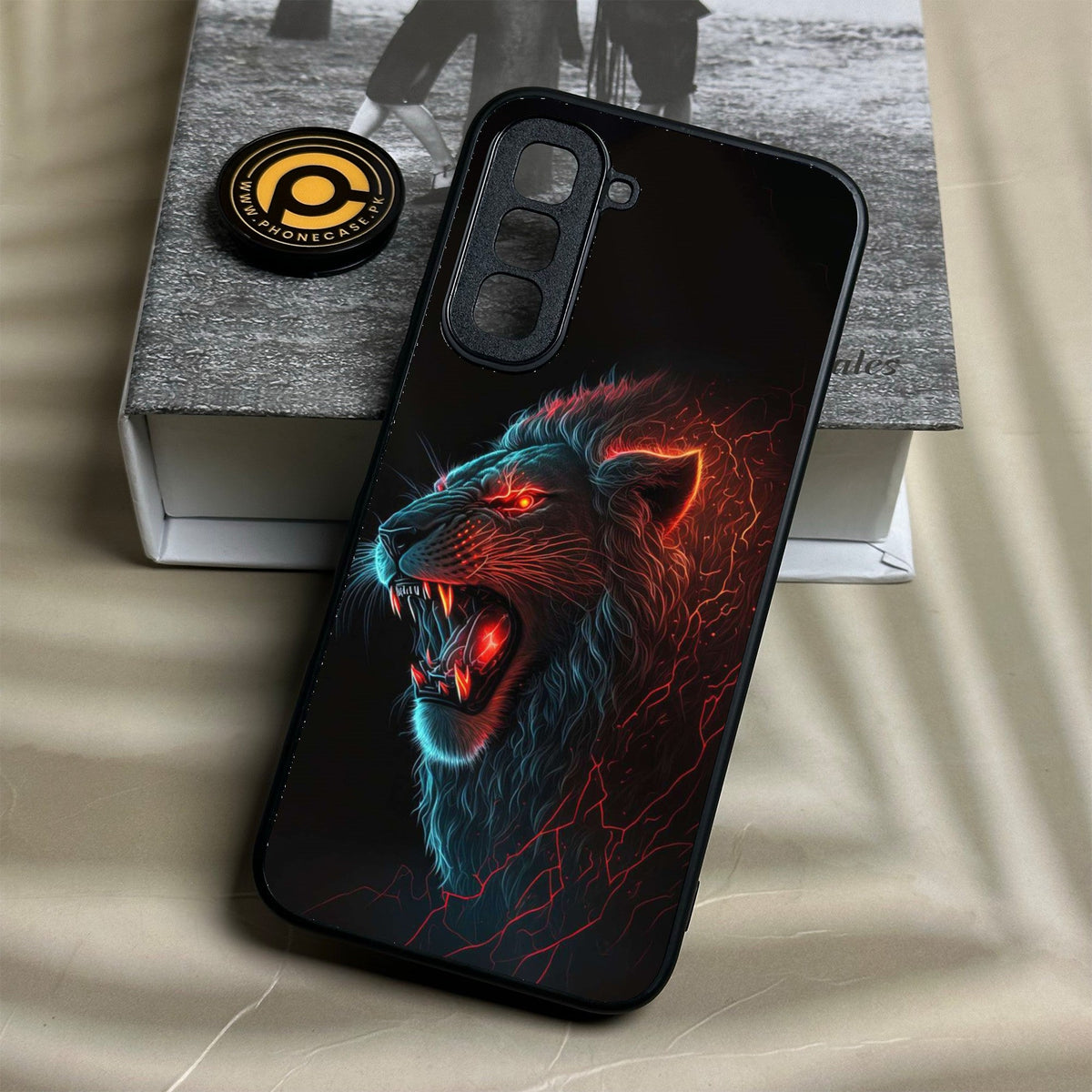 Infinix Hot 70 - Tiger 2.0 Design 6 - Premium Metal Printed Soft Bumper Shock Proof Case