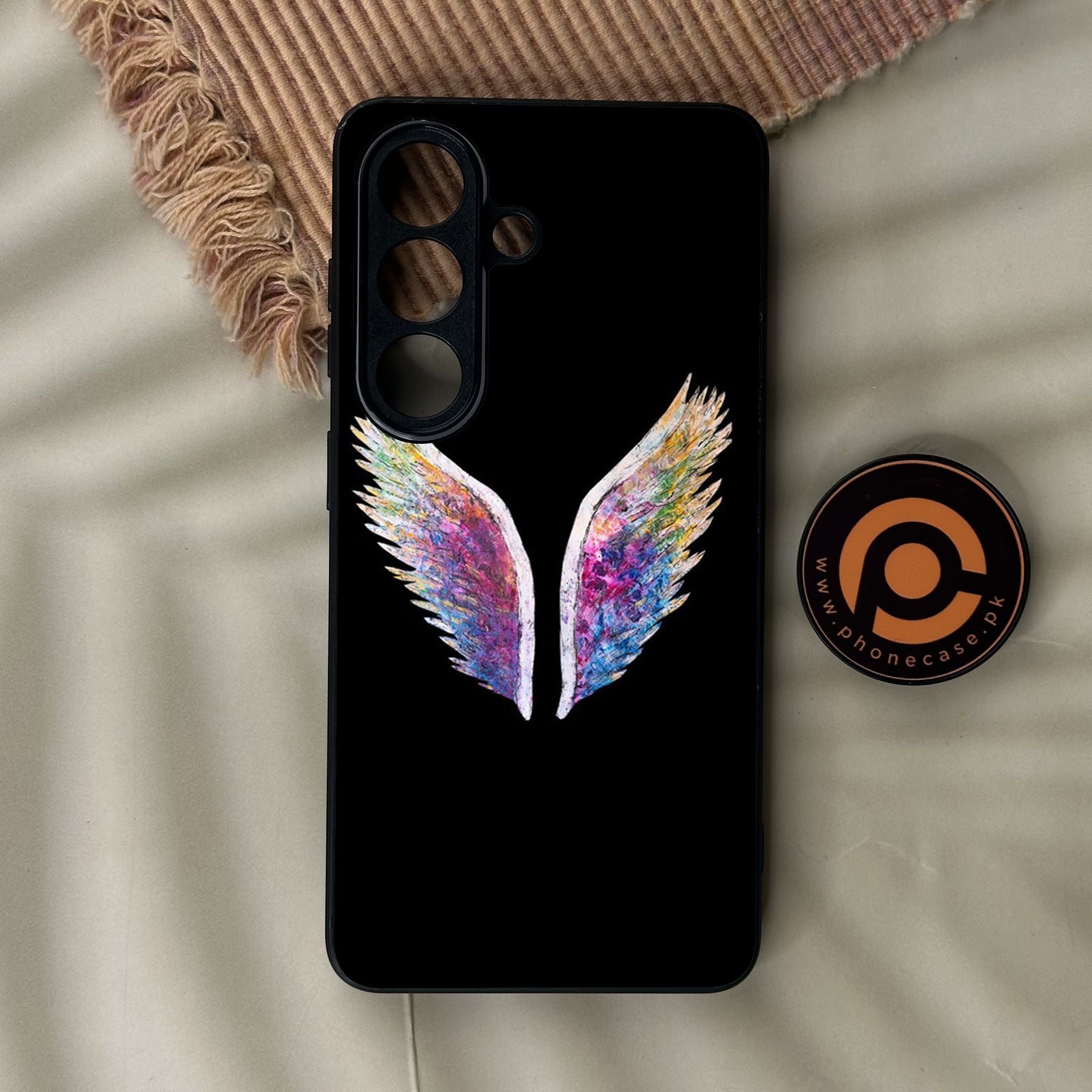 Galaxy S26 - Angel Wings Design 3 - Premium Metal Printed Soft Bumper Shock Proof Case