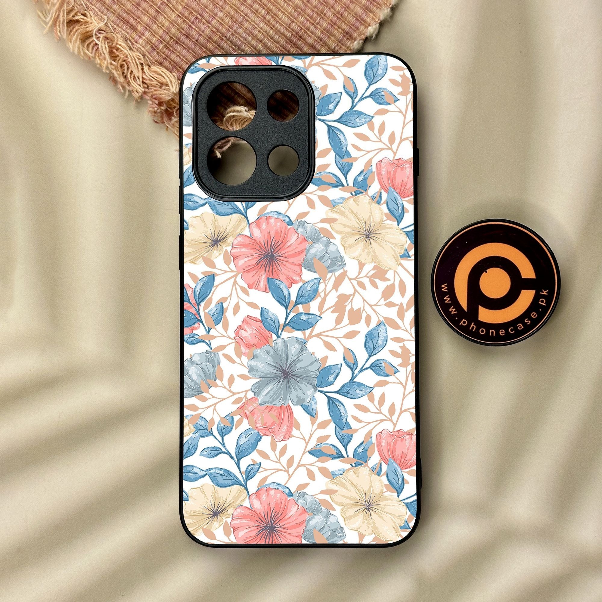 OnePlus 13s - Seamless Flower - Premium Metal Printed Soft Bumper Shock Proof Case
