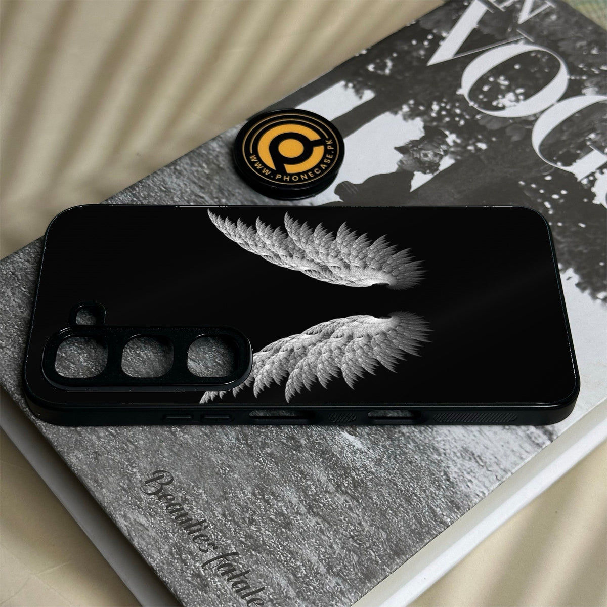 Infinix Hot 70 Pro - Angel Wings Design 6 - Premium Metal Printed Soft Bumper Shock Proof Case