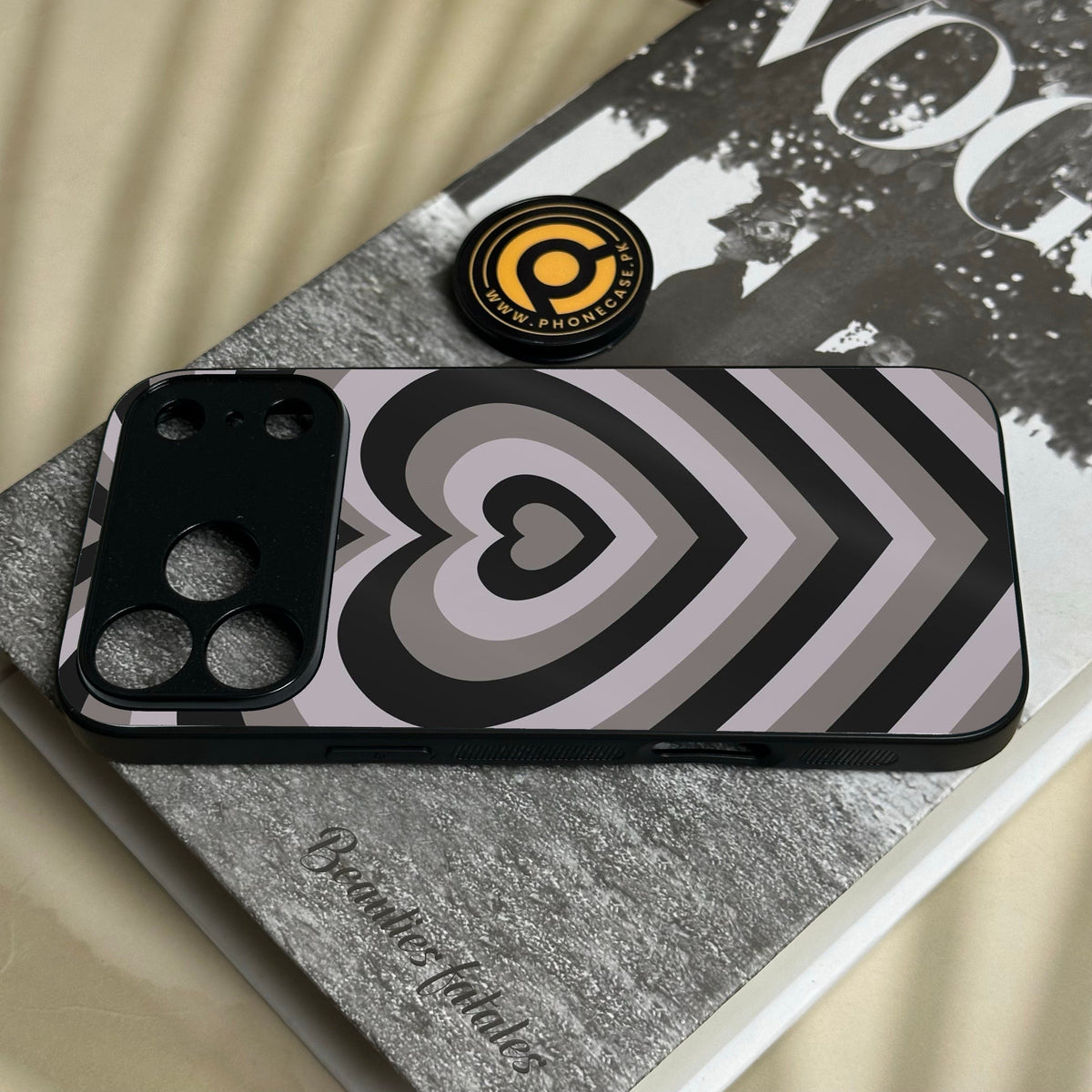 Iphone 18 Pro Max - Heartbeat Design 1 - Premium Metal Printed Soft Bumper Shock Proof Case