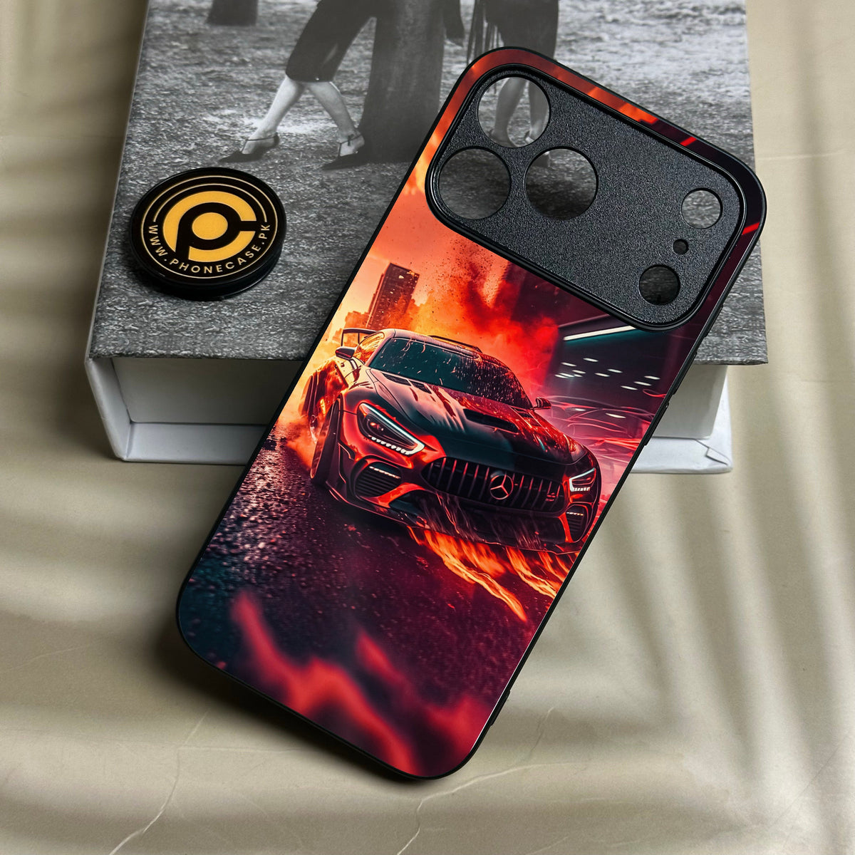 Iphone 18 Pro Max - Racing Design 3 - Premium Metal Printed Soft Bumper Shock Proof Case