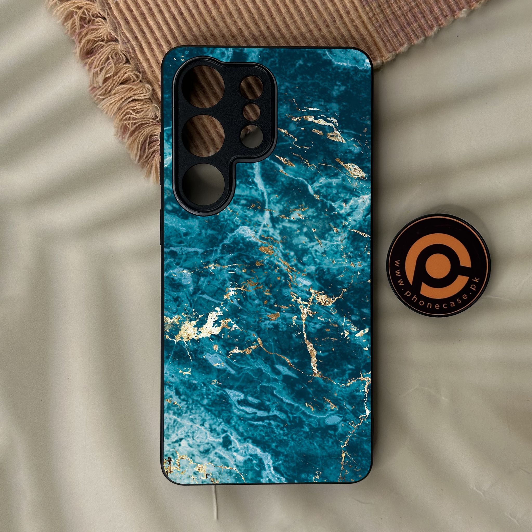 Galaxy S26 Ultra - Blue 2.0 Design 1 - Premium Metal Printed Soft Bumper Shock Proof Case
