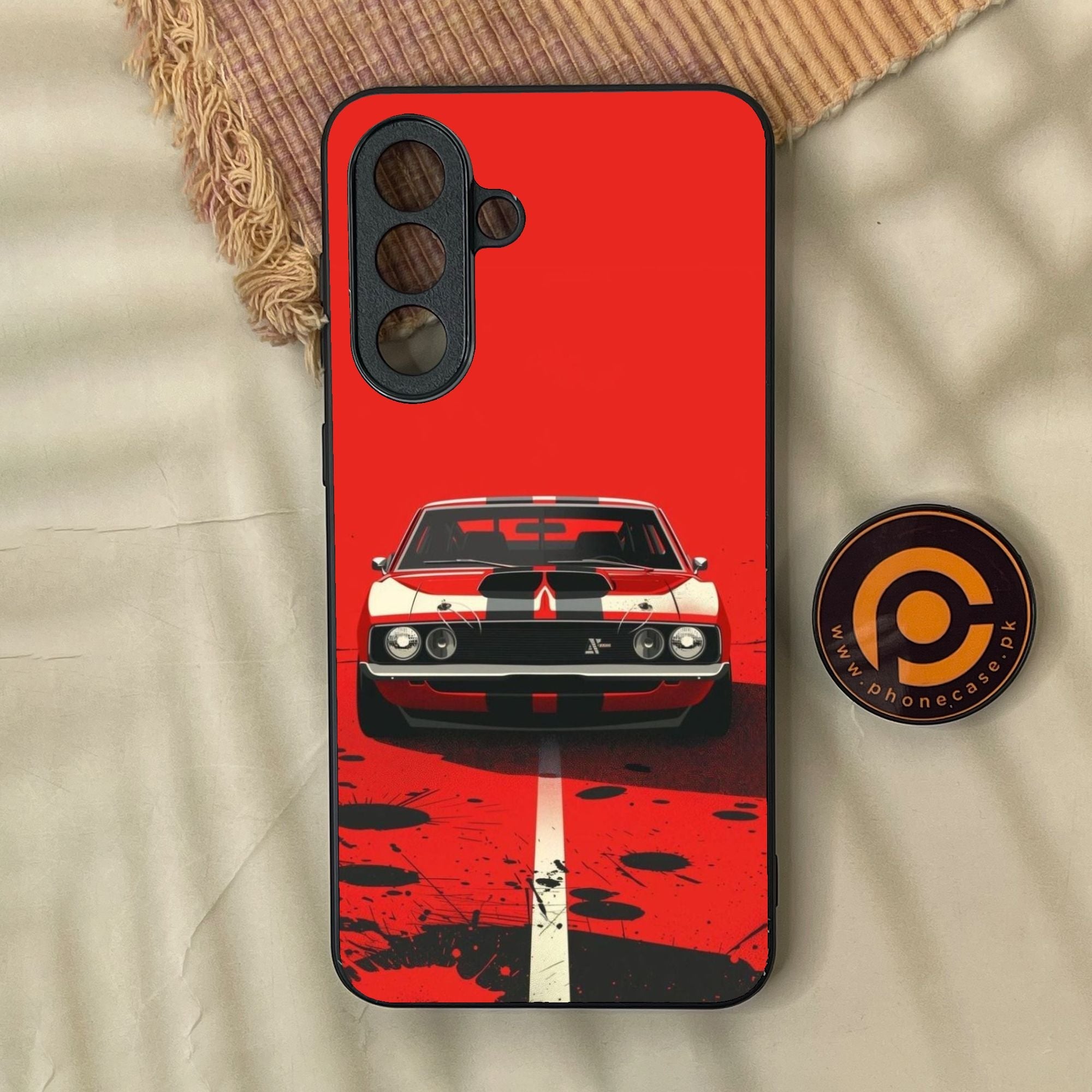 Samsung Galaxy A57 - Classic Racer Vibes - Premium Metal Printed Soft Bumper Shock Proof Case