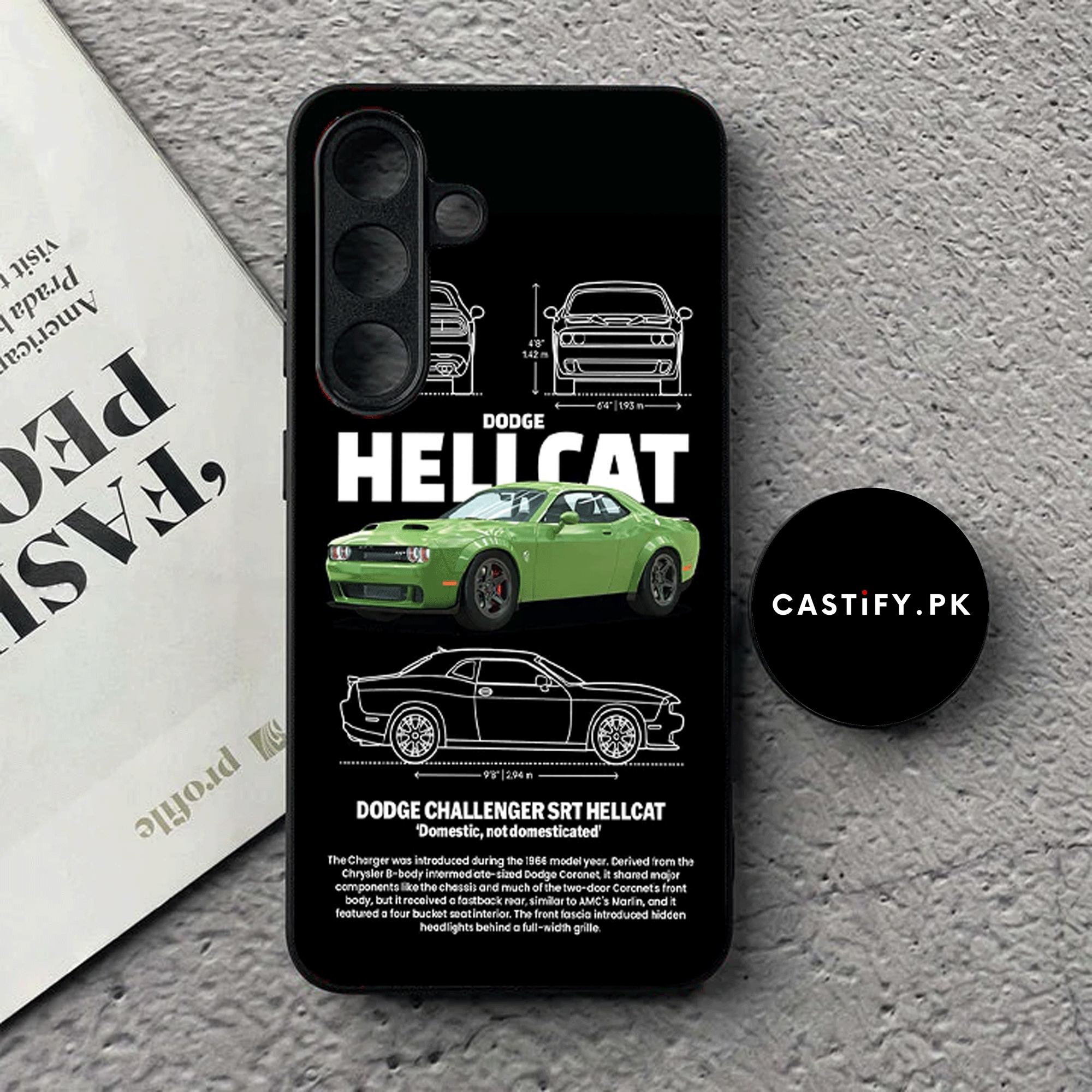 Hellcat Car Glossy Phone Case All Phone Models