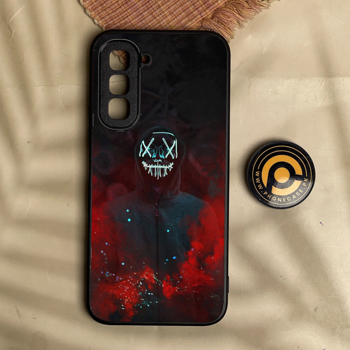 Infinix Hot 70 - Anonymous 2.0 Design 3 - Premium Metal Printed Soft Bumper Shock Proof Case