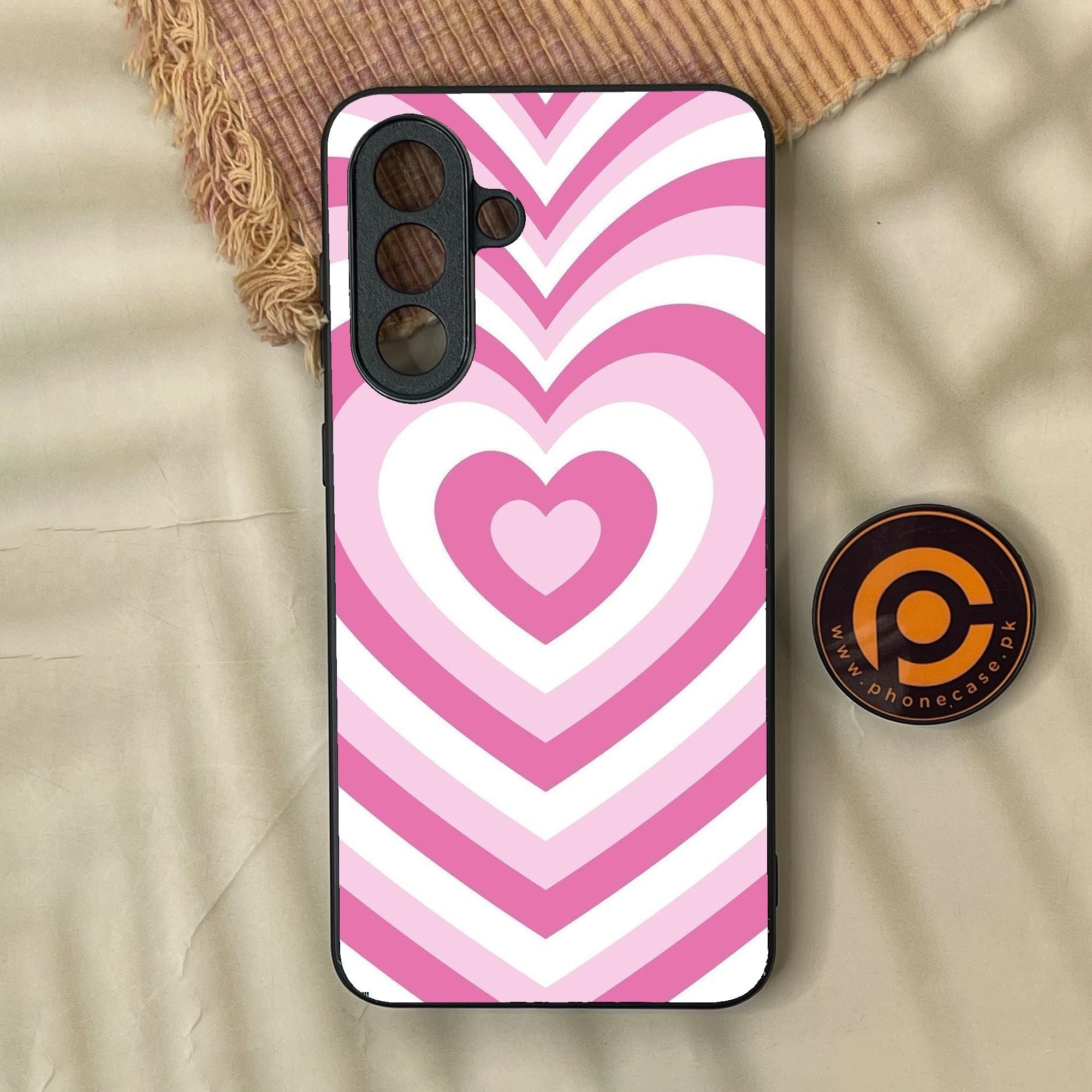 Samsung Galaxy A57 - Heartbeat Design 3 - Premium Metal Printed Soft Bumper Shock Proof Case