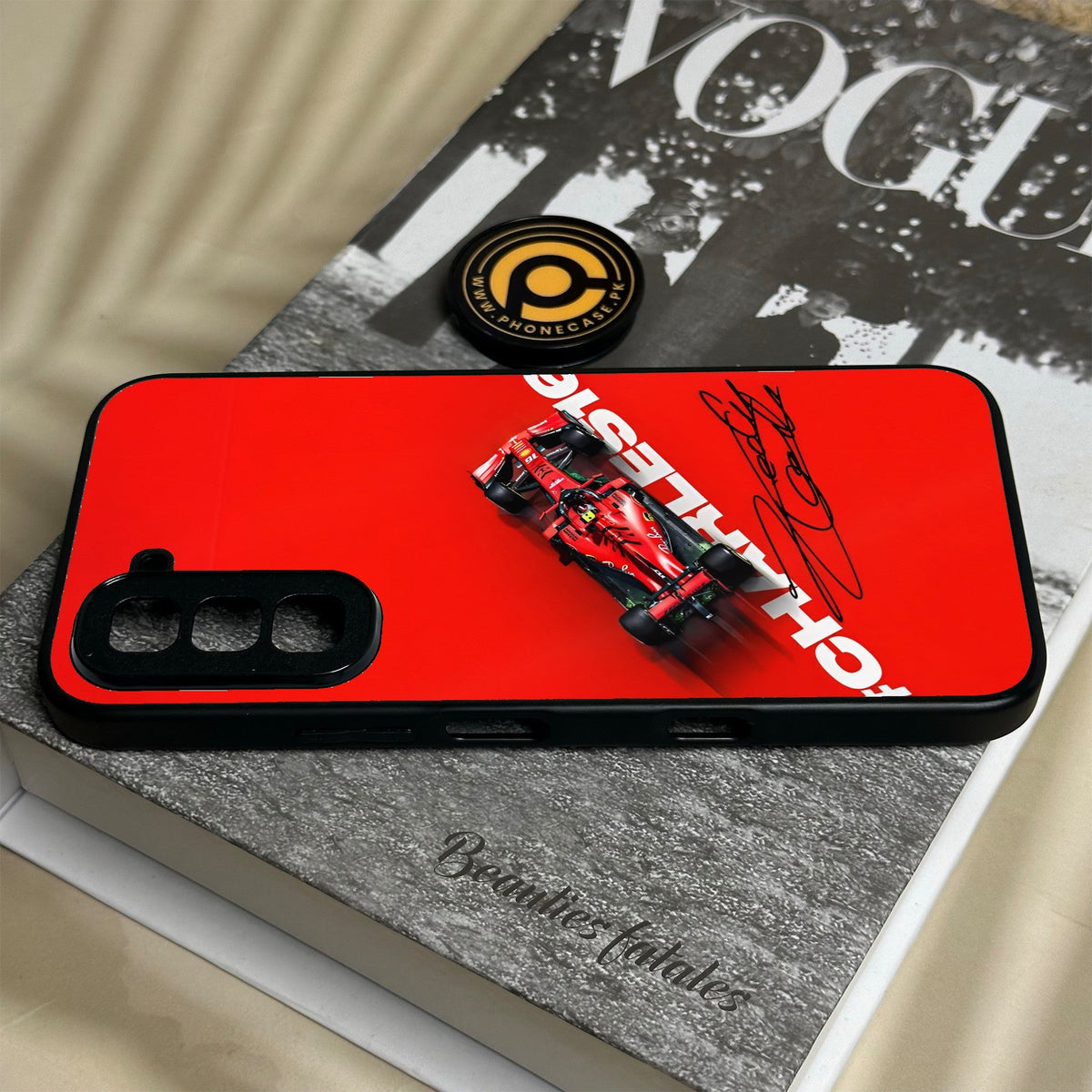 Infinix Hot 70 - Formula 1 Design 2 - Premium Metal Printed Soft Bumper Shock Proof Case