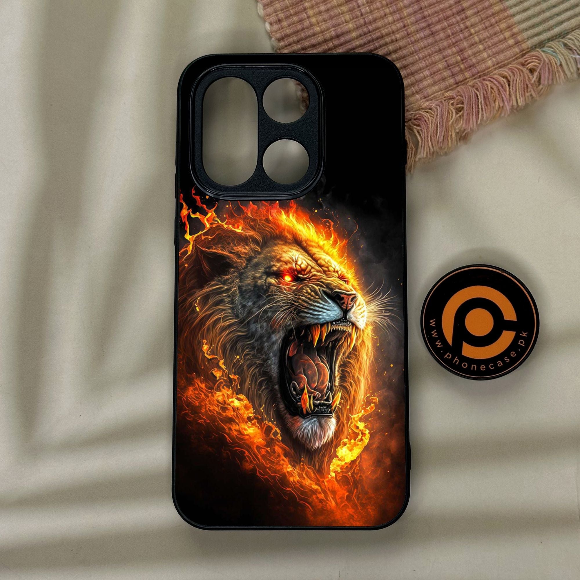 OnePlus 15 - Tiger 2.0 Design 4 - Premium Metal Printed Soft Bumper Shock Proof Case