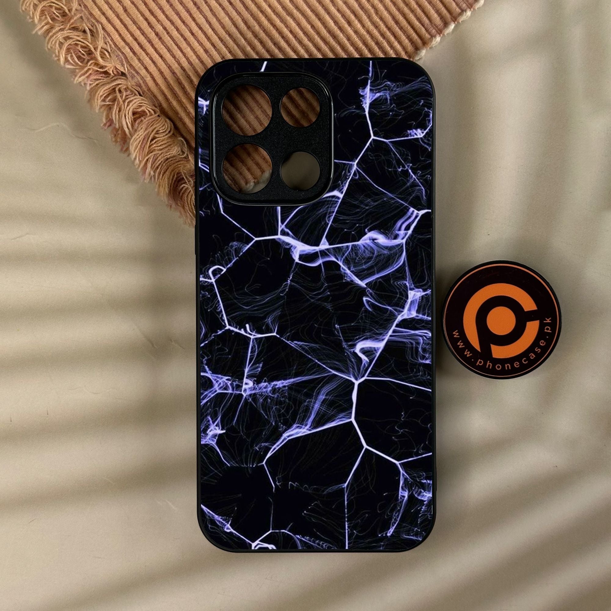 OnePlus Turbo 6 - Black Marble Design 10 - Premium Metal Printed Soft Bumper Shock Proof Case