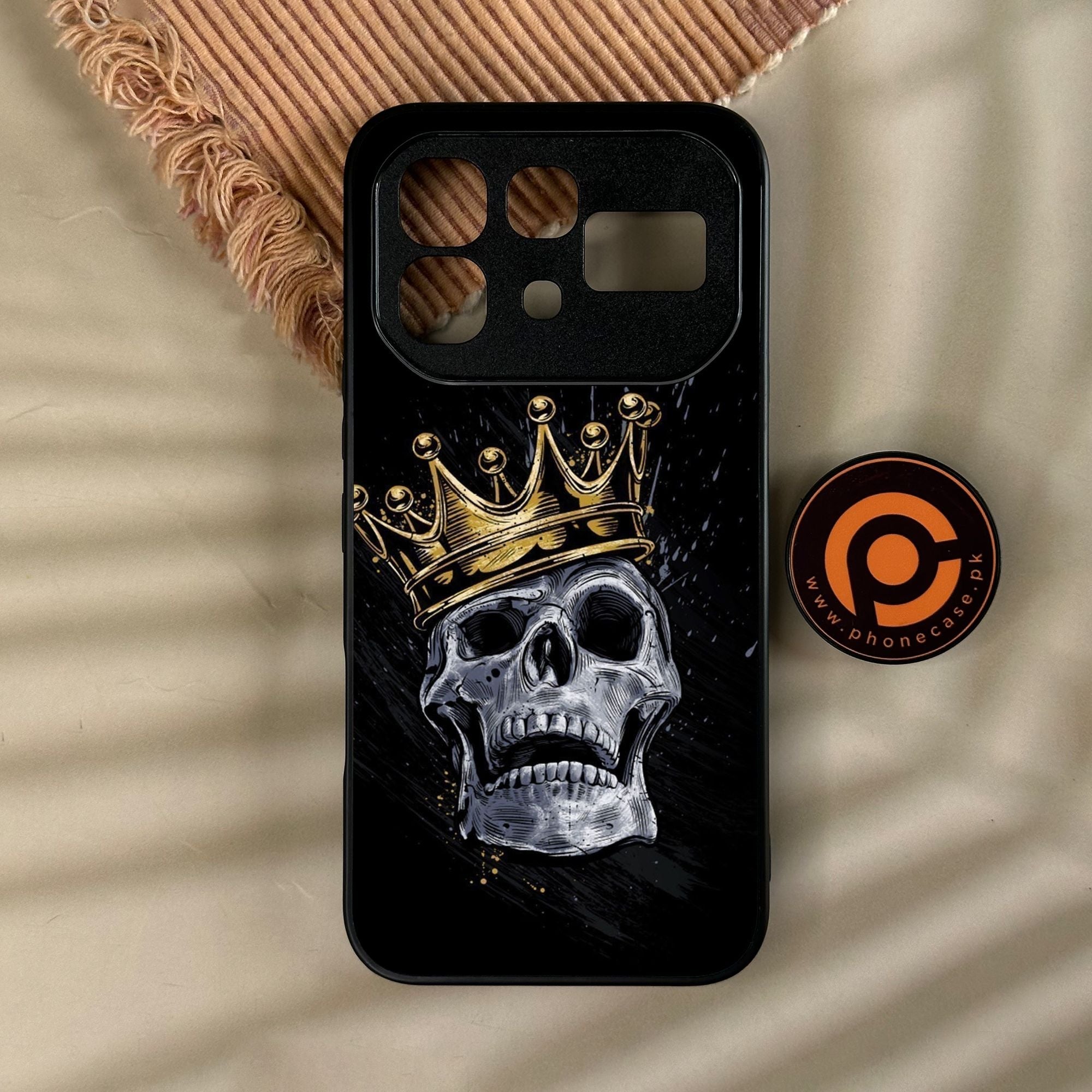 Infinix Note 60 - King Design 5 - Premium Metal Printed Soft Bumper Shock Proof Case