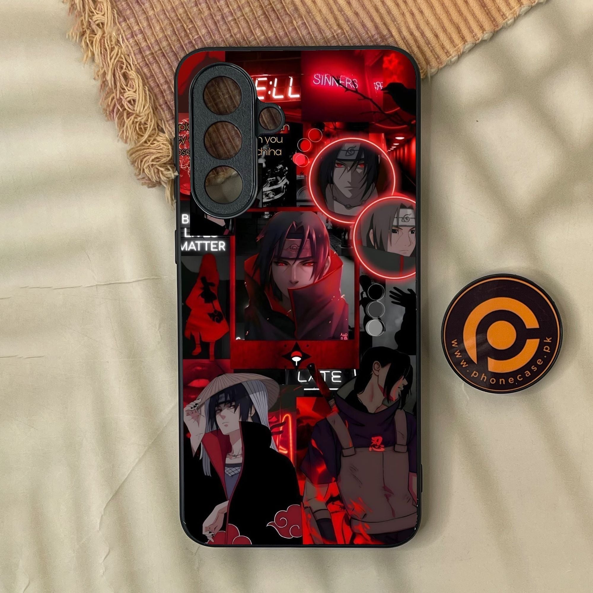 Samsung Galaxy A37 - Itachi Aesthetic - Premium Metal Printed Soft Bumper Shock Proof Case