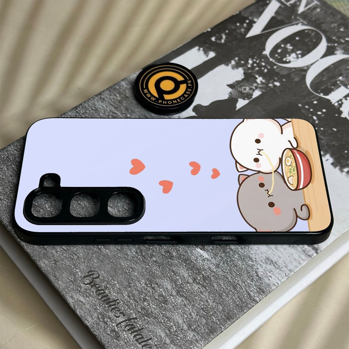 Infinix Hot 70 Pro - Cute Bubu Dudu Design 10 - Premium Metal Printed Soft Bumper Shock Proof Case