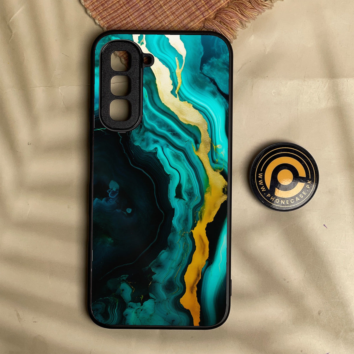 Infinix Hot 70 - Liquid 2.0 Design 6 - Premium Metal Printed Soft Bumper Shock Proof Case