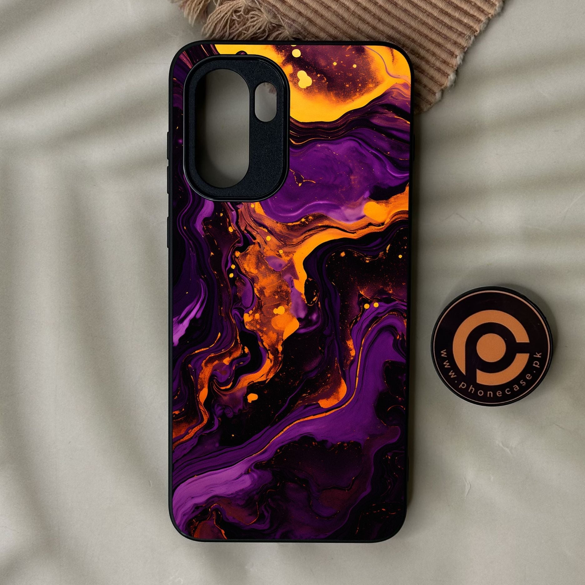 OnePlus Ace 6 - Liquid 2.0 Design 7 - Premium Metal Printed Soft Bumper Shock Proof Case