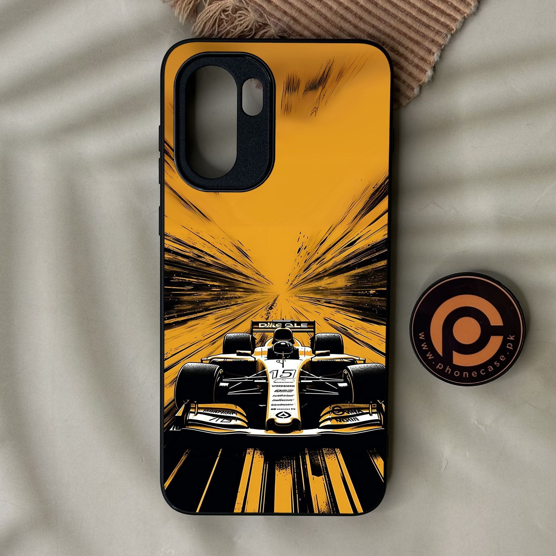 OnePlus 15R - Formula 1 Design 4 - Premium Metal Printed Soft Bumper Shock Proof Case