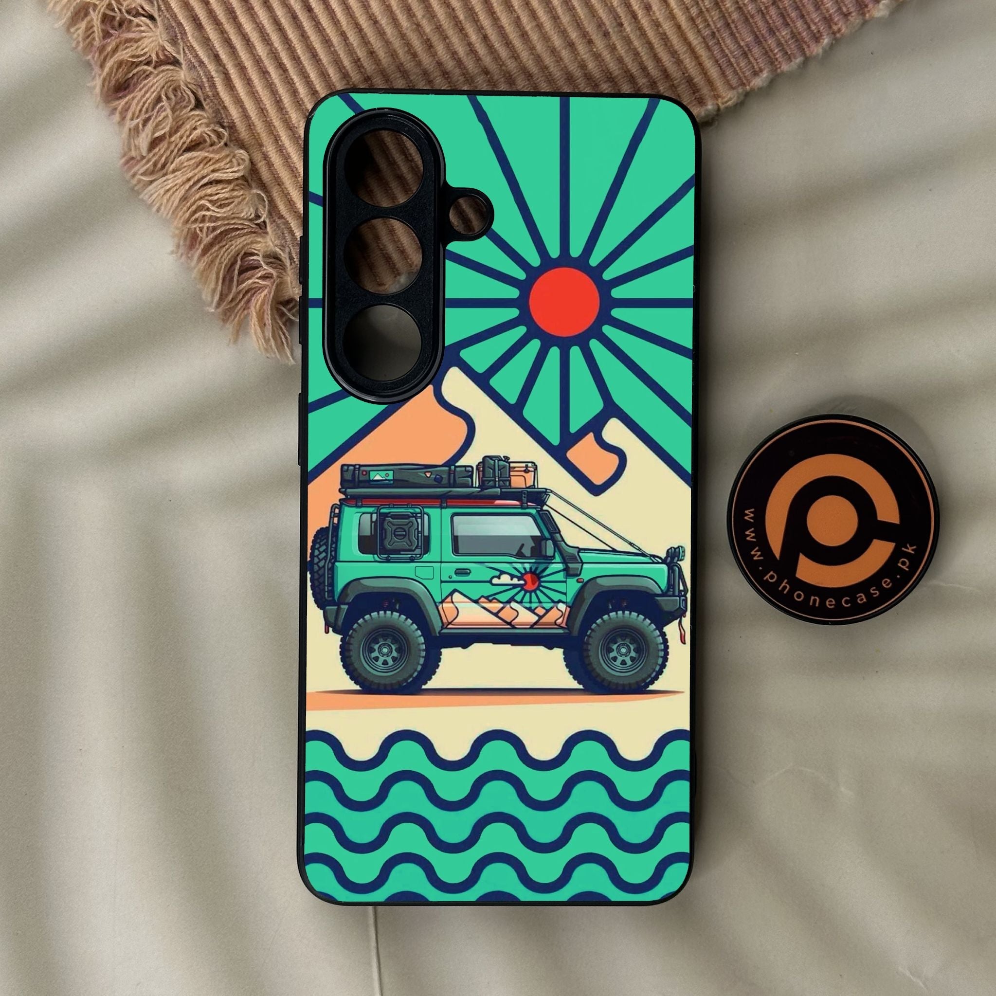 Galaxy S26 - Suzuki Jimny Design - Premium Metal Printed Soft Bumper Shock Proof Case