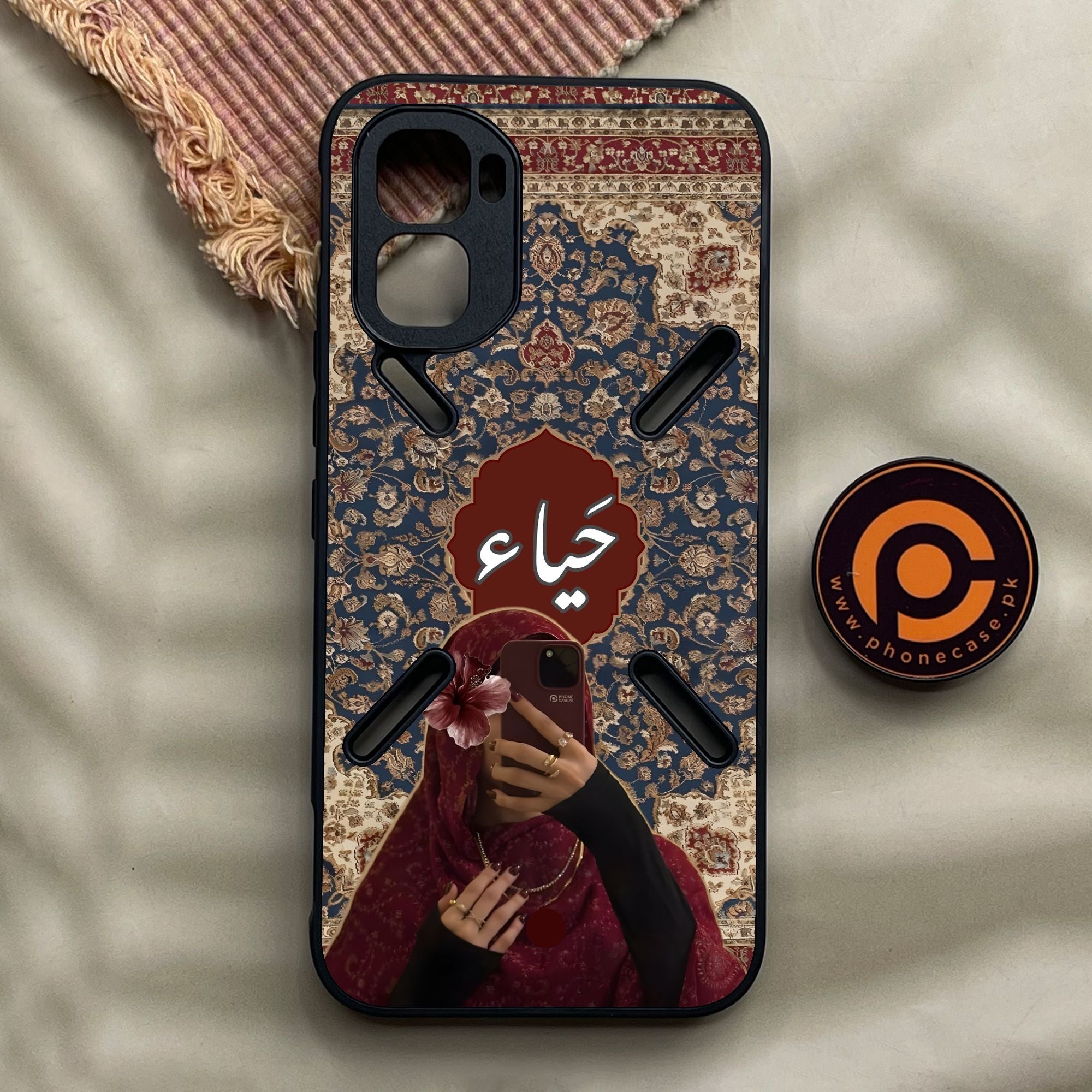 Infinix GT 50 Pro - Haya (????) D2 - Premium Metal Printed Soft Bumper Shock Proof Case