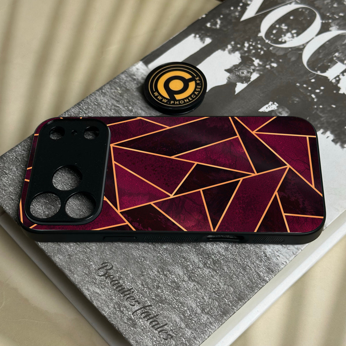 Iphone 18 Pro Max - Geometric Design 7 - Premium Metal Printed Soft Bumper Shock Proof Case
