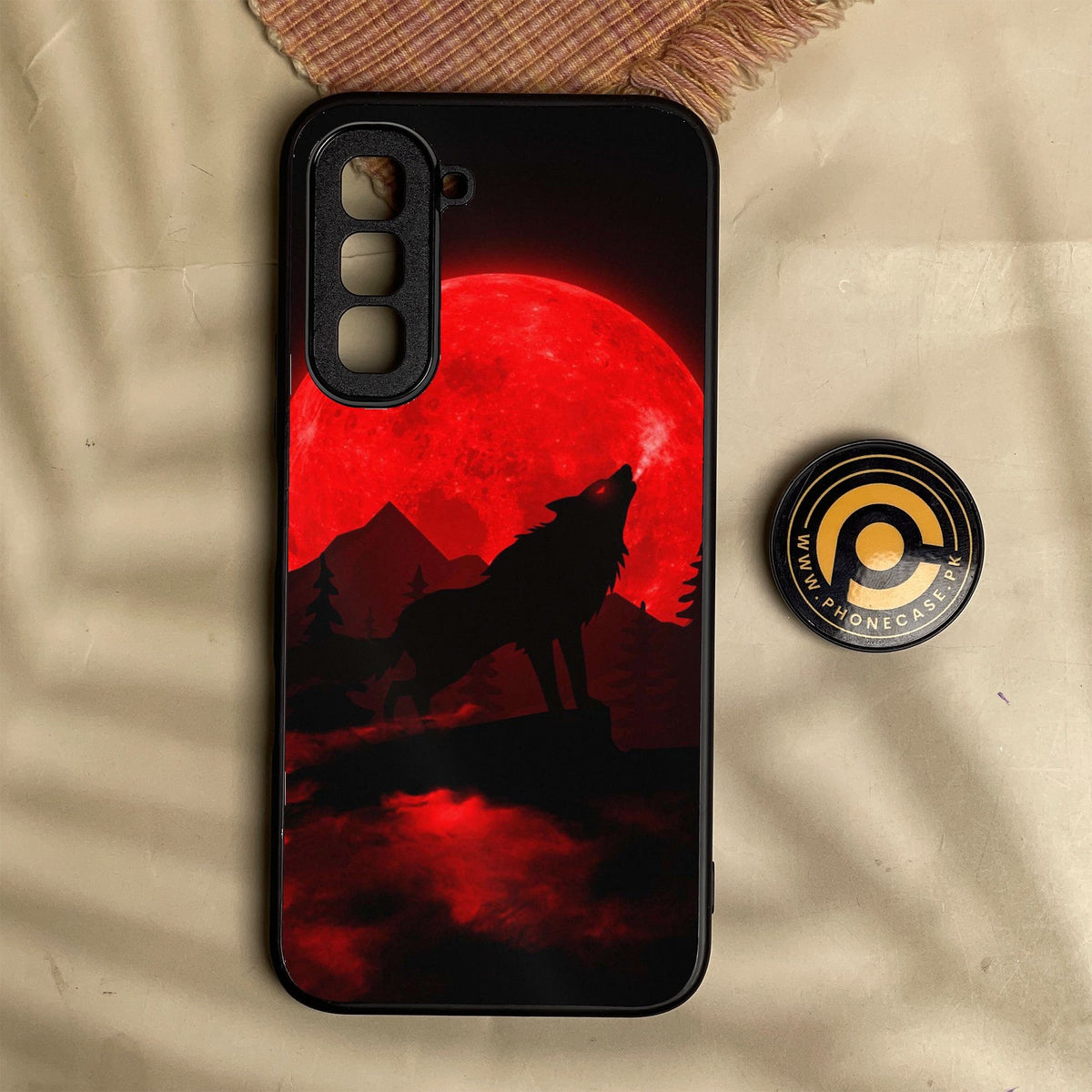 Infinix Hot 70 - Wolf Design 5 - Premium Metal Printed Soft Bumper Shock Proof Case