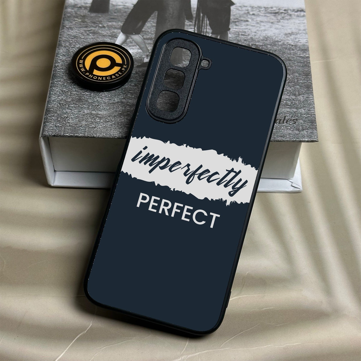 Infinix Hot 70 - Imperfectly - Premium Metal Printed Soft Bumper Shock Proof Case