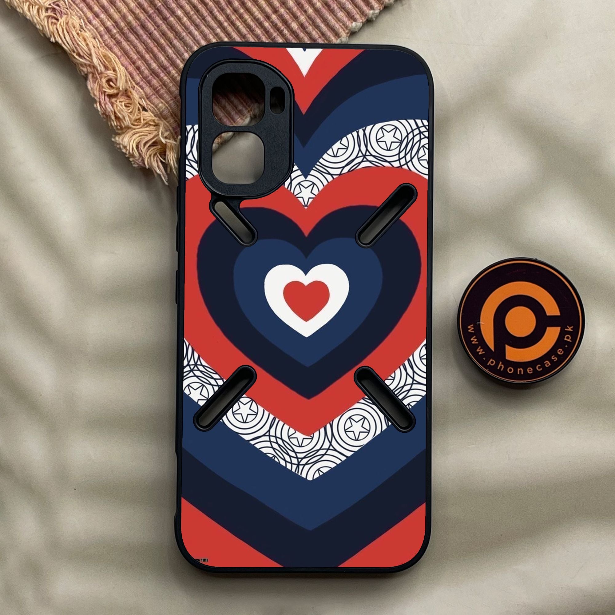 Infinix GT 50 Pro - Heart 2.0 Design 3 - Premium Metal Printed Soft Bumper Shock Proof Case