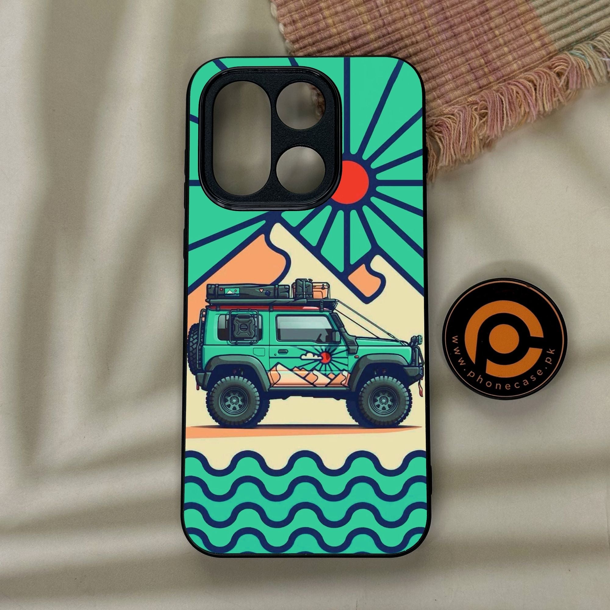 OnePlus 15 - Suzuki Jimny Design - Premium Metal Printed Soft Bumper Shock Proof Case
