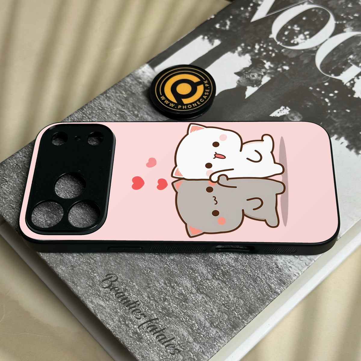 Iphone 18 Pro - Cute Bubu Dudu Design 6 - Premium Metal Printed Soft Bumper Shock Proof Case