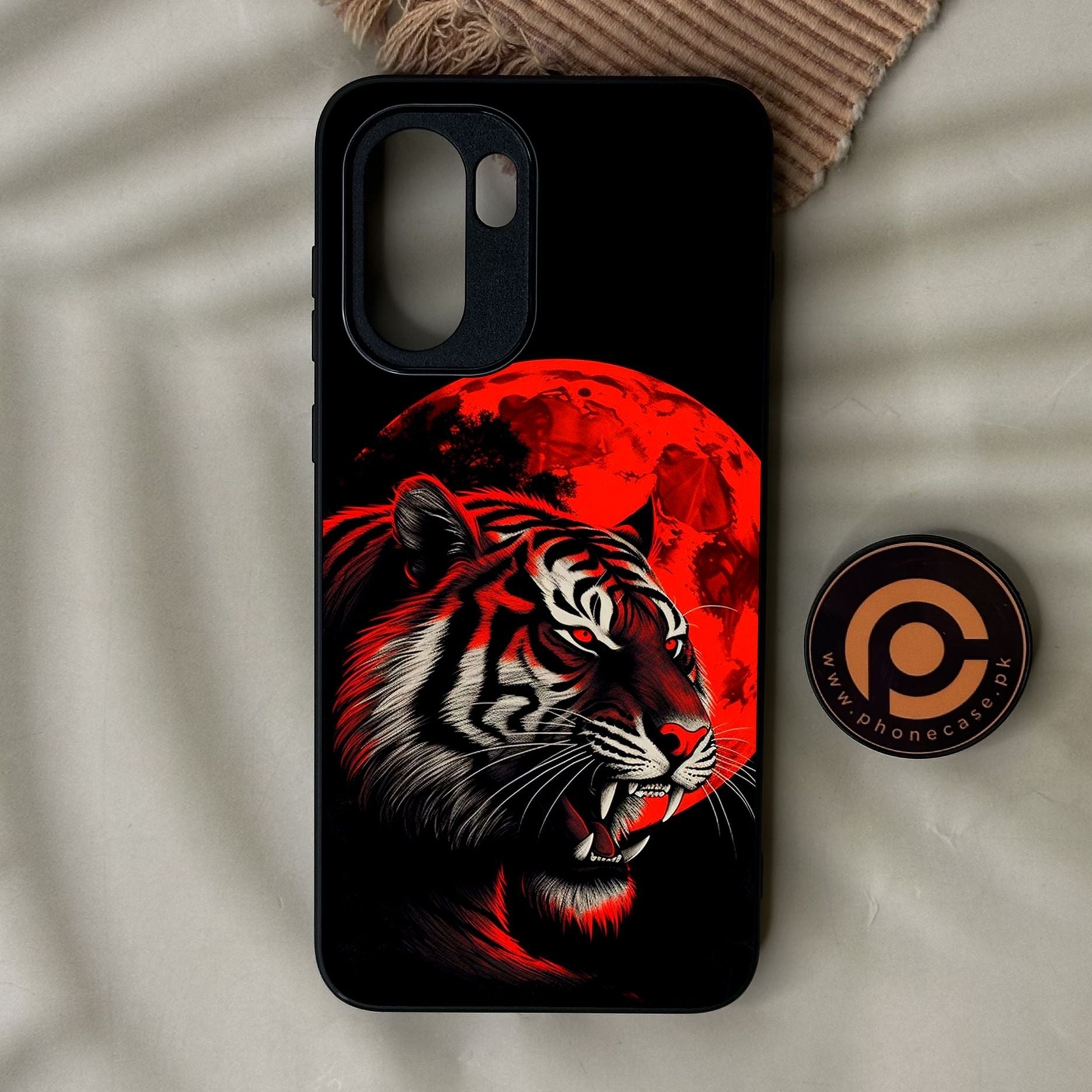 OnePlus 15R - Tiger 2.0 Design 8 - Premium Metal Printed Soft Bumper Shock Proof Case