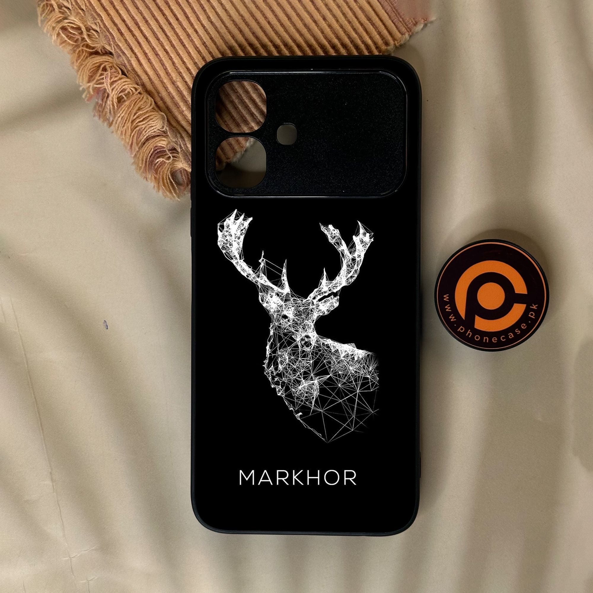 Infinix Smart 20 - Markhor Design 4 - Premium Metal Printed Soft Bumper Shock Proof Case