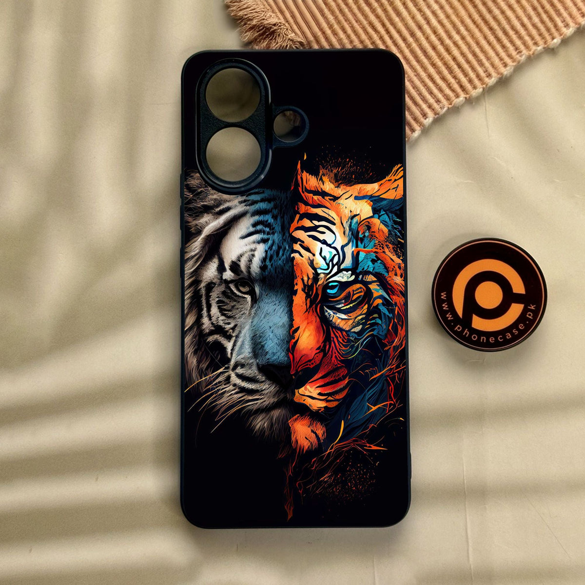 Vivo V60 Lite  - Tiger 2.0 Design 1 - Premium Metal Printed Soft Bumper Shock Proof Case