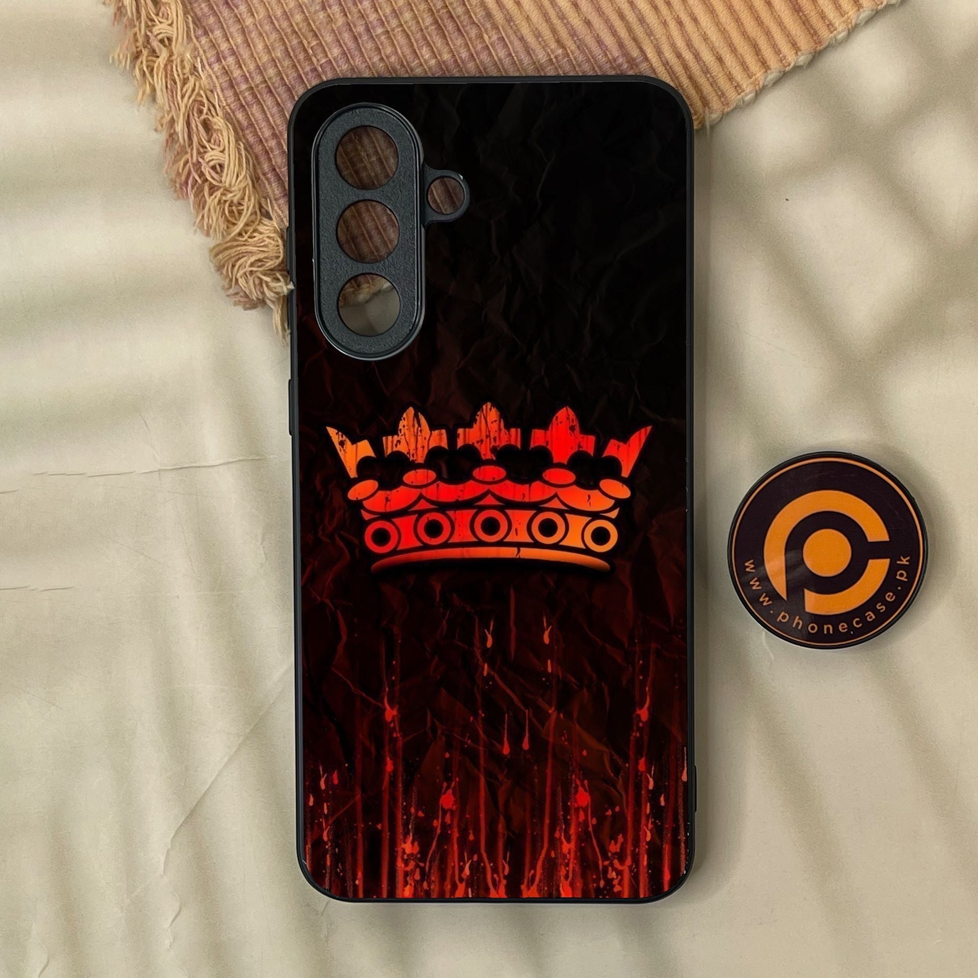 Samsung Galaxy A37 - King Design 4 - Premium Metal Printed Soft Bumper Shock Proof Case