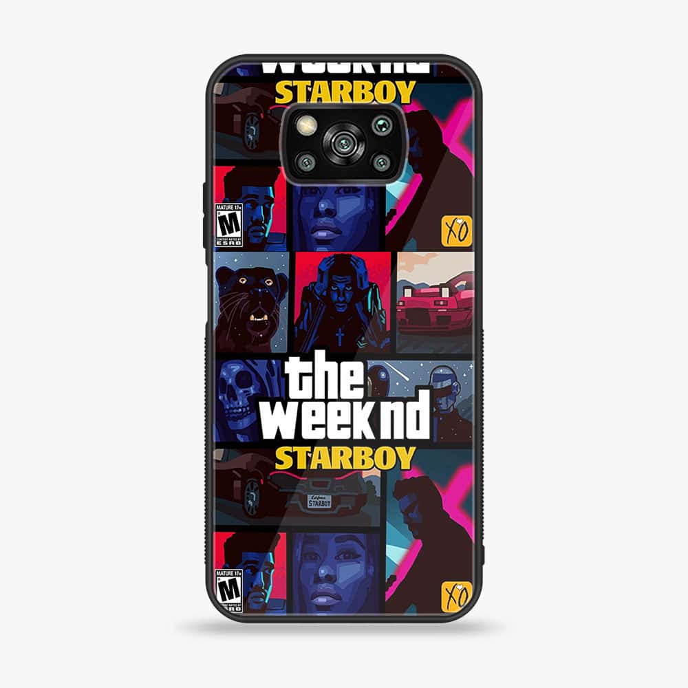 Xiaomi Poco X3 - The Weeknd Star Boy - Premium Printed Glass soft Bumper Shock Proof Case