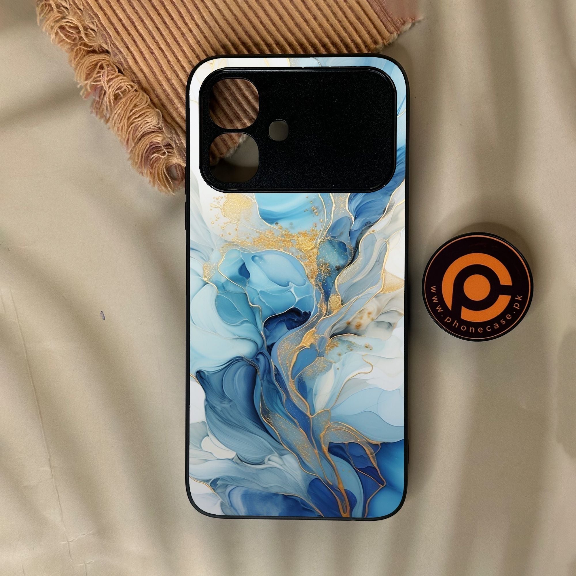 Infinix Smart 20 - Liquid 2.0 Design 1 - Premium Metal Printed Soft Bumper Shock Proof Case
