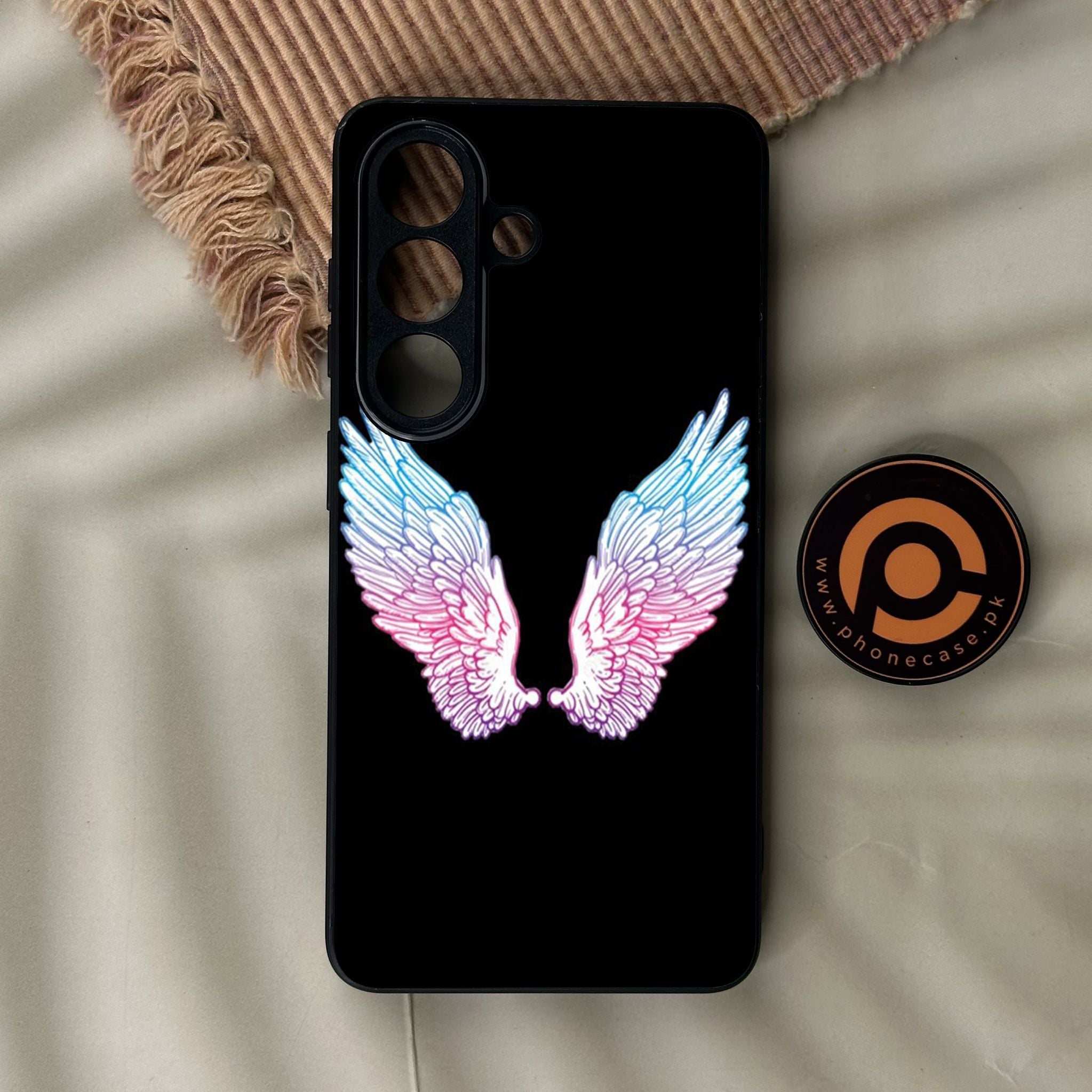 Galaxy S26 - Angel Wings Design 8 - Premium Metal Printed Soft Bumper Shock Proof Case