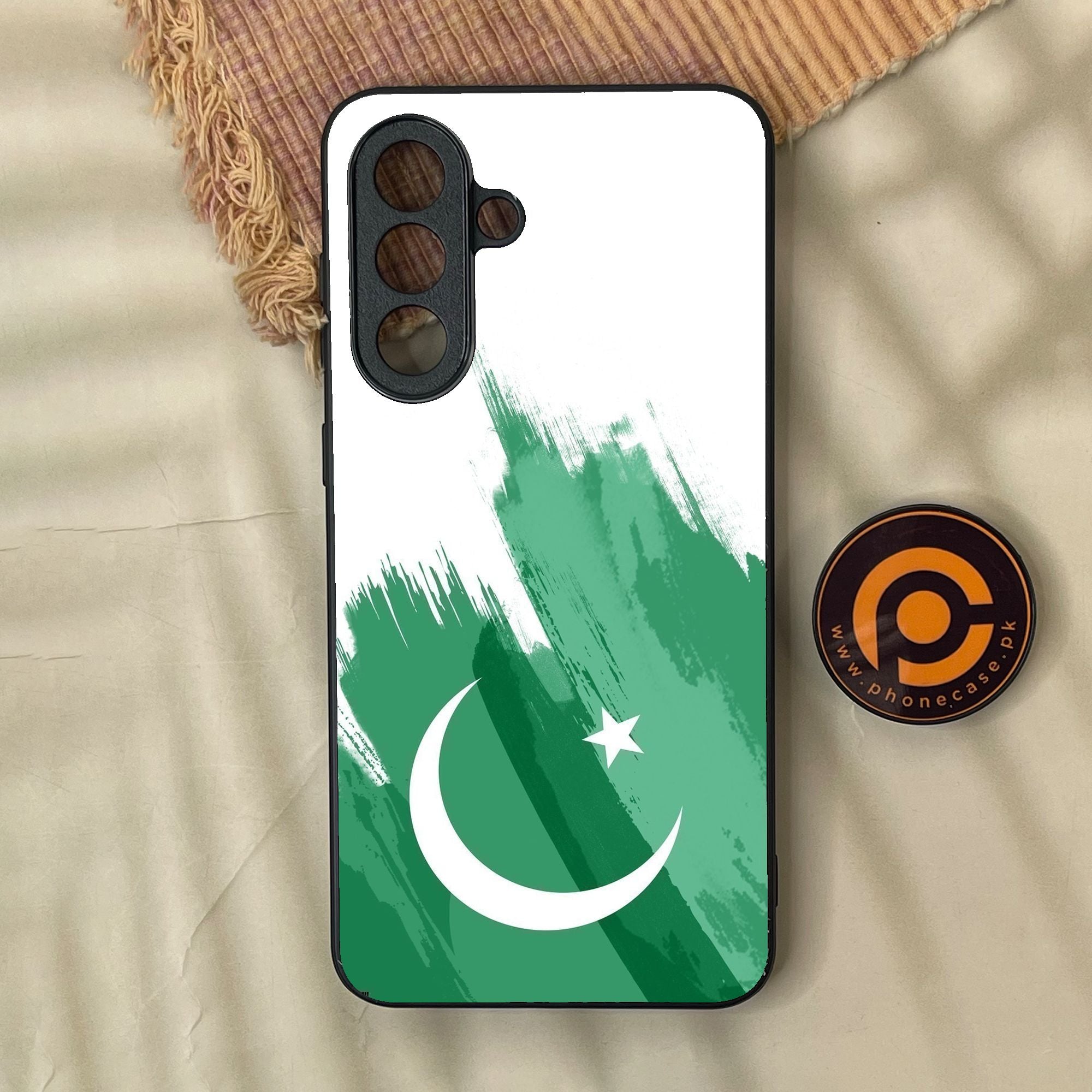 Samsung Galaxy A57 - Pakistani Flag Design 8 - Premium Metal Printed Soft Bumper Shock Proof Case