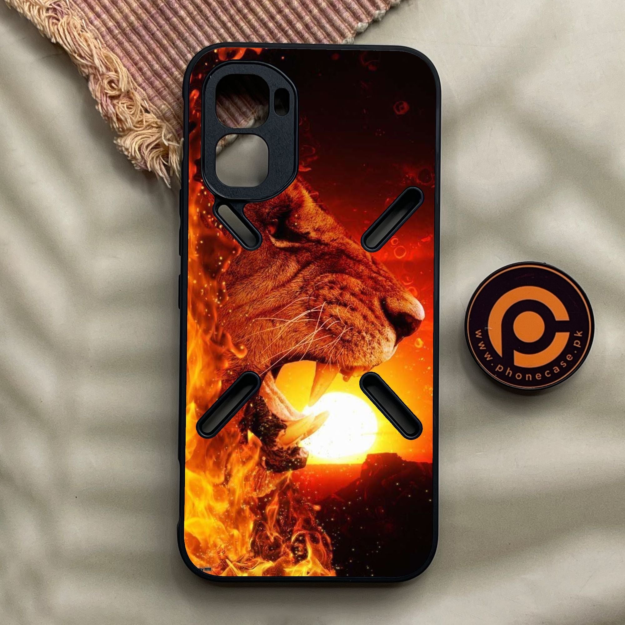 Infinix GT 50 Pro - Tiger Design 1 - Premium Metal Printed Soft Bumper Shock Proof Case