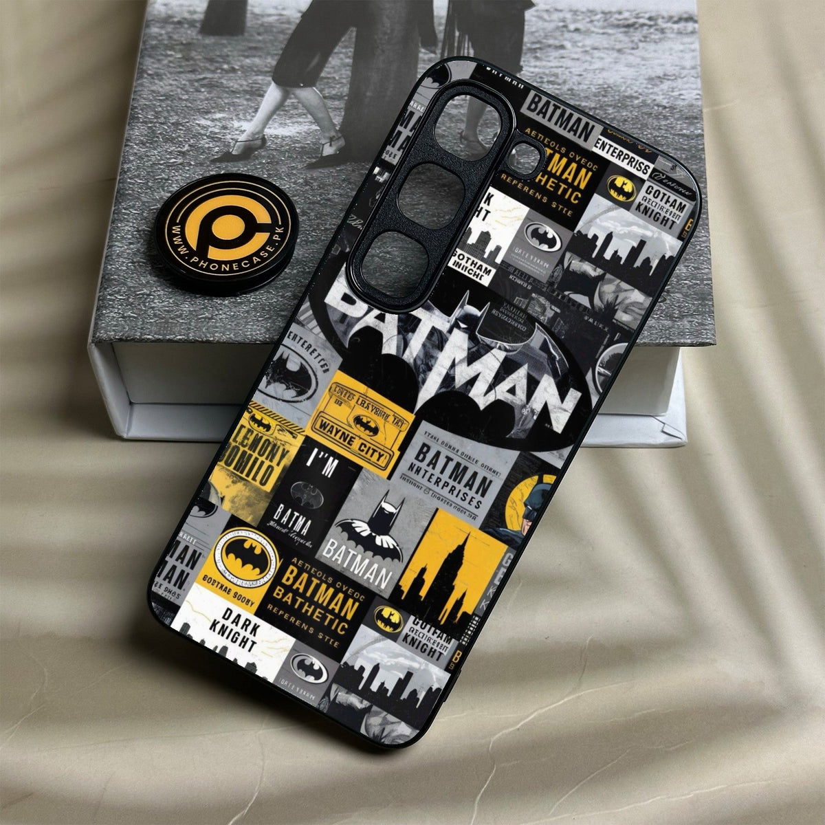 Infinix Hot 70 Pro - The Gotham Collage - Premium Metal Printed Soft Bumper Shock Proof Case