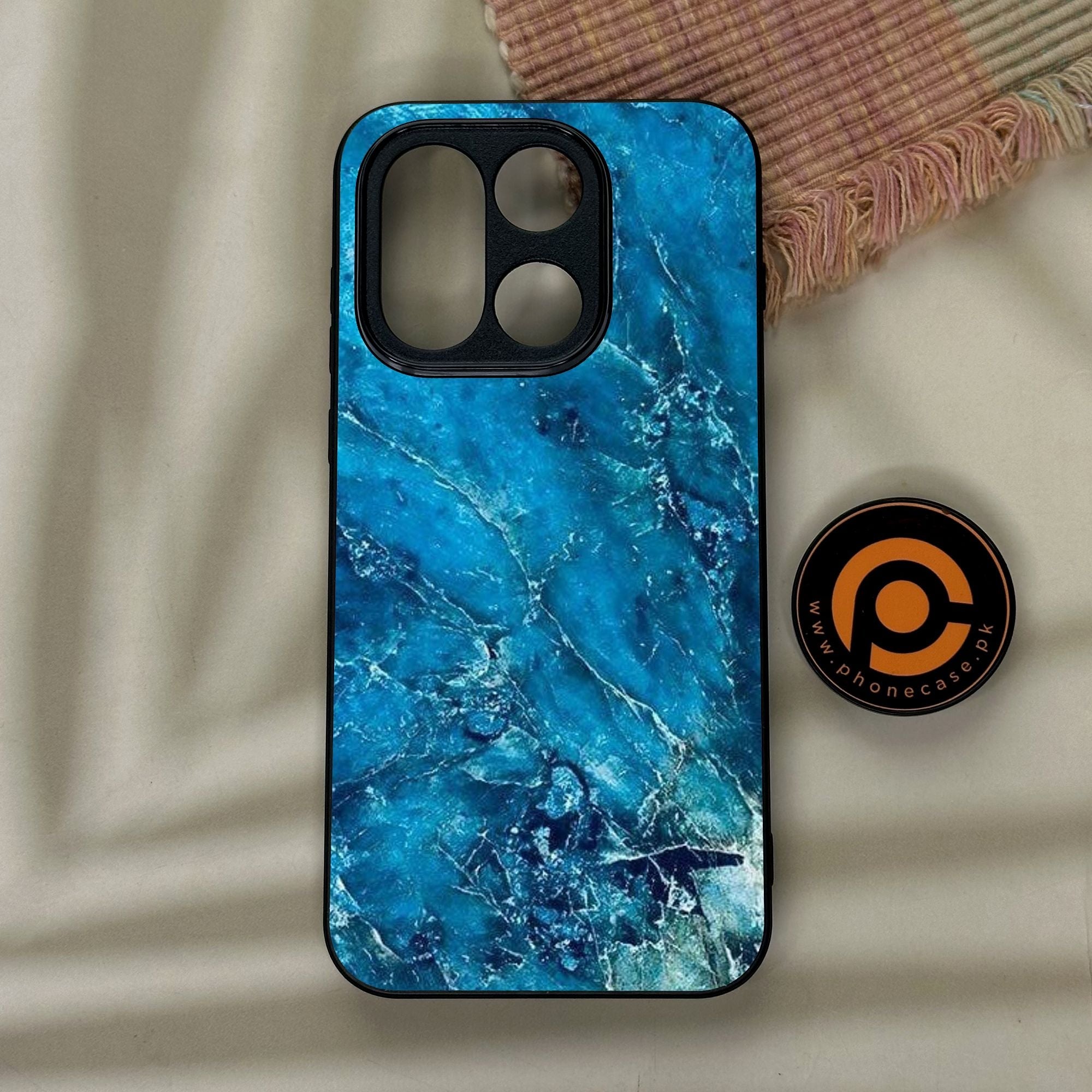 OnePlus 15 - Blue 2.0 Design 3 - Premium Metal Printed Soft Bumper Shock Proof Case