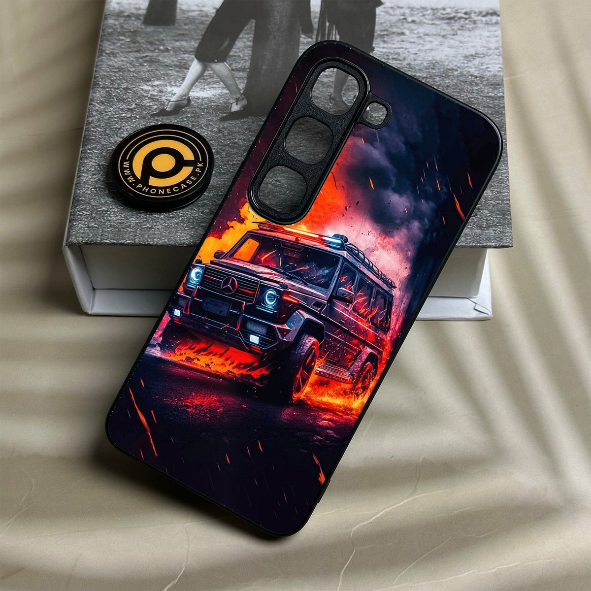 Infinix Hot 70 Pro - Racing Design 2 - Premium Metal Printed Soft Bumper Shock Proof Case