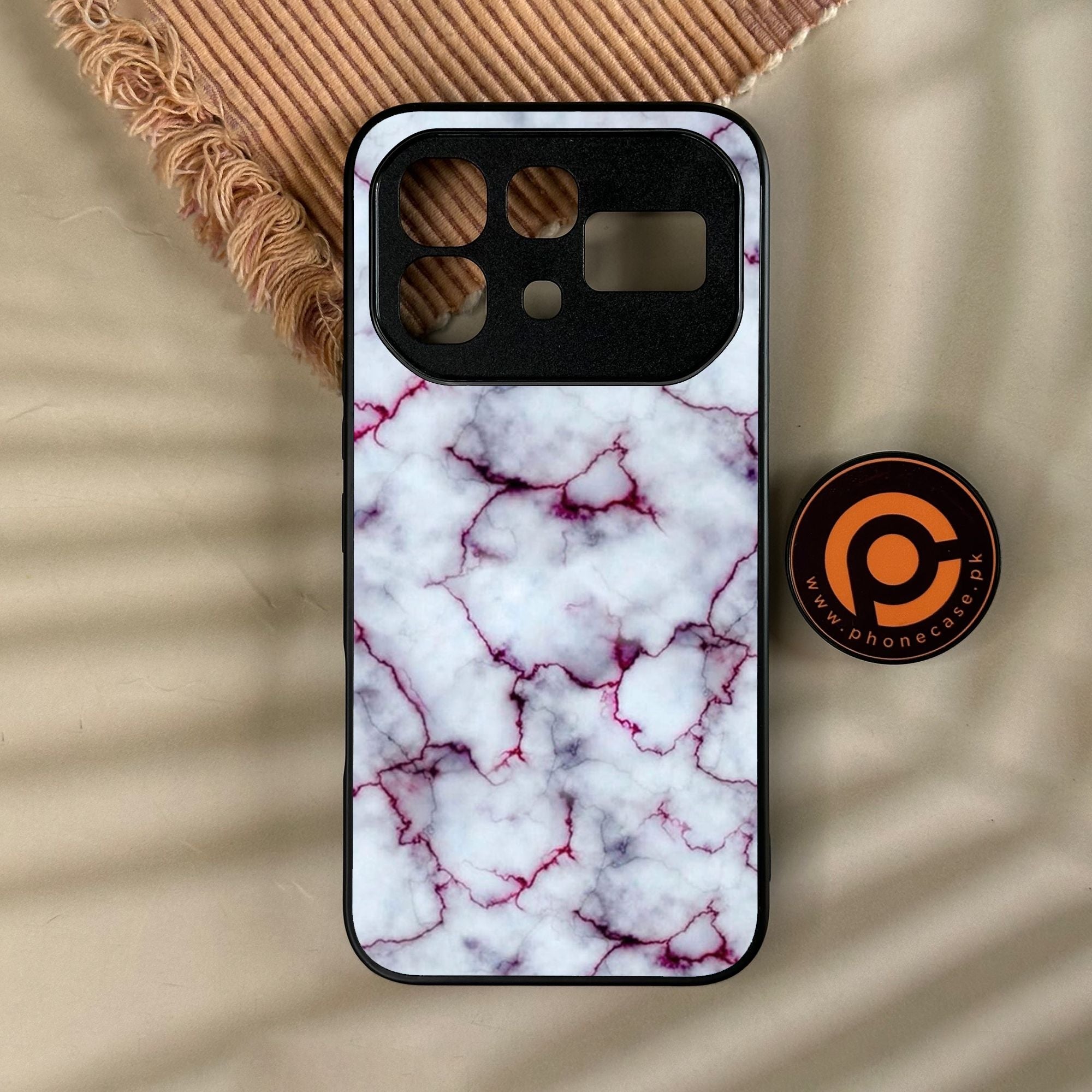 Infinix Note 60 - White Design 1 - Premium Metal Printed Soft Bumper Shock Proof Case