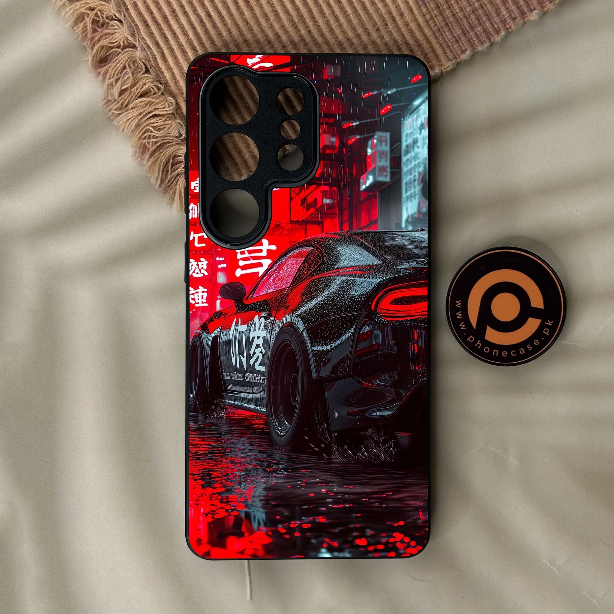 Galaxy S26 Ultra - Tokyo Dark Night Racing Car - Premium Metal Printed Soft Bumper Shock Proof Case